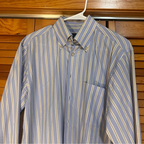 Scott Barber Blue Striped Men's Shirt - Picture 1 of 7